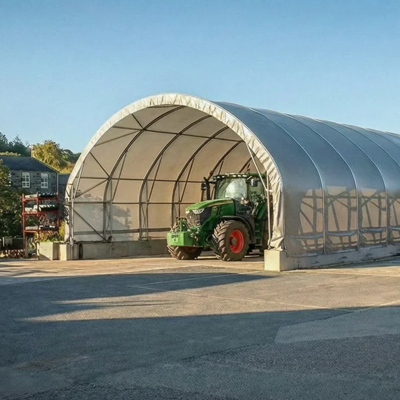 TUFFShel Max 12m wide for agricultural machinery storage