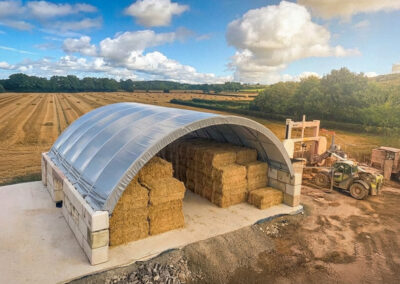 TUFFShel shelters used for agricultural storage
