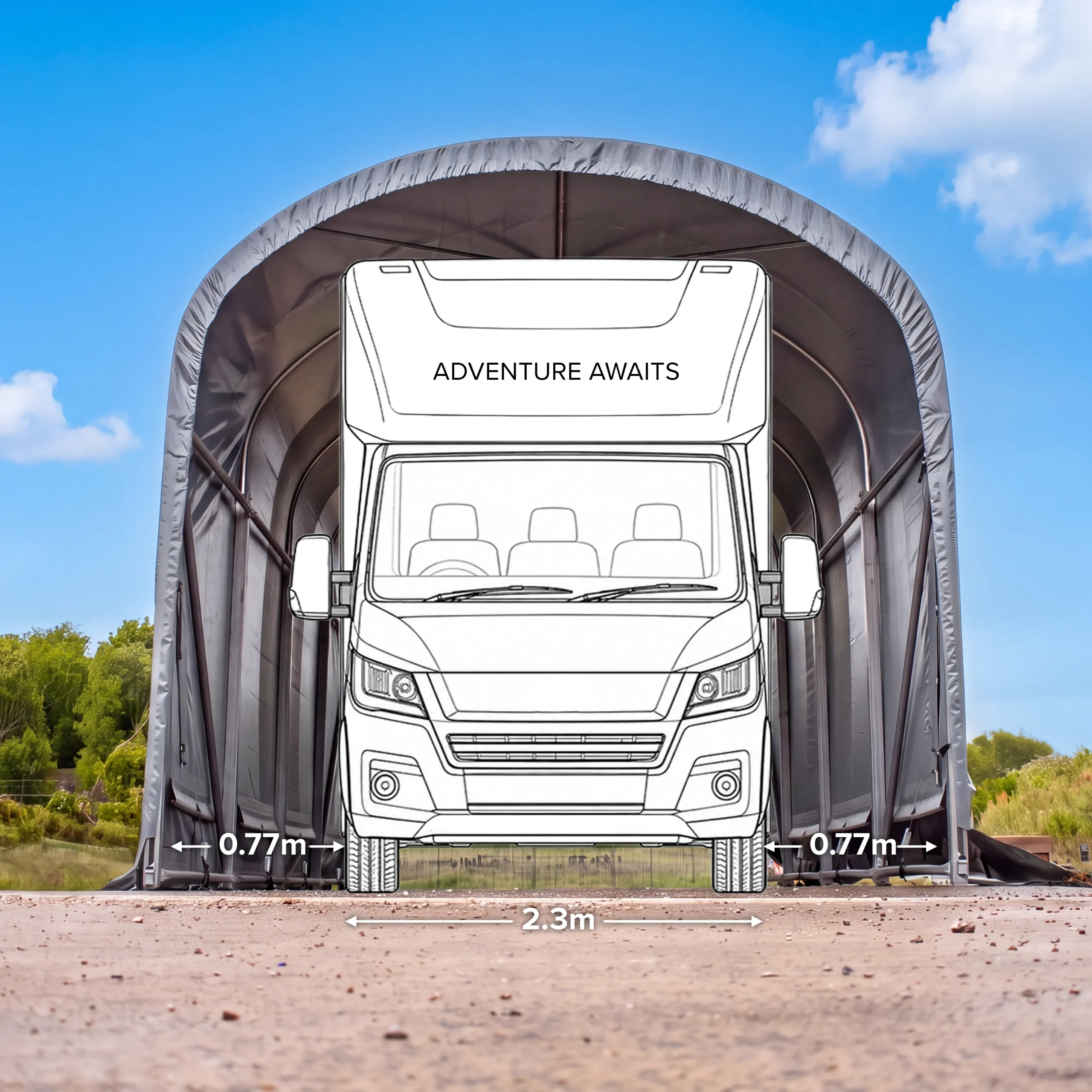 Motorhome Shelter Dimensions Motorhome Shelter Dimensions